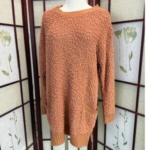 Zenana Outfitters Women’s Rust Textured Sweater Size S